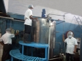 Lassi manufacturing in Multipurpose Vat at Haringhta Dairy